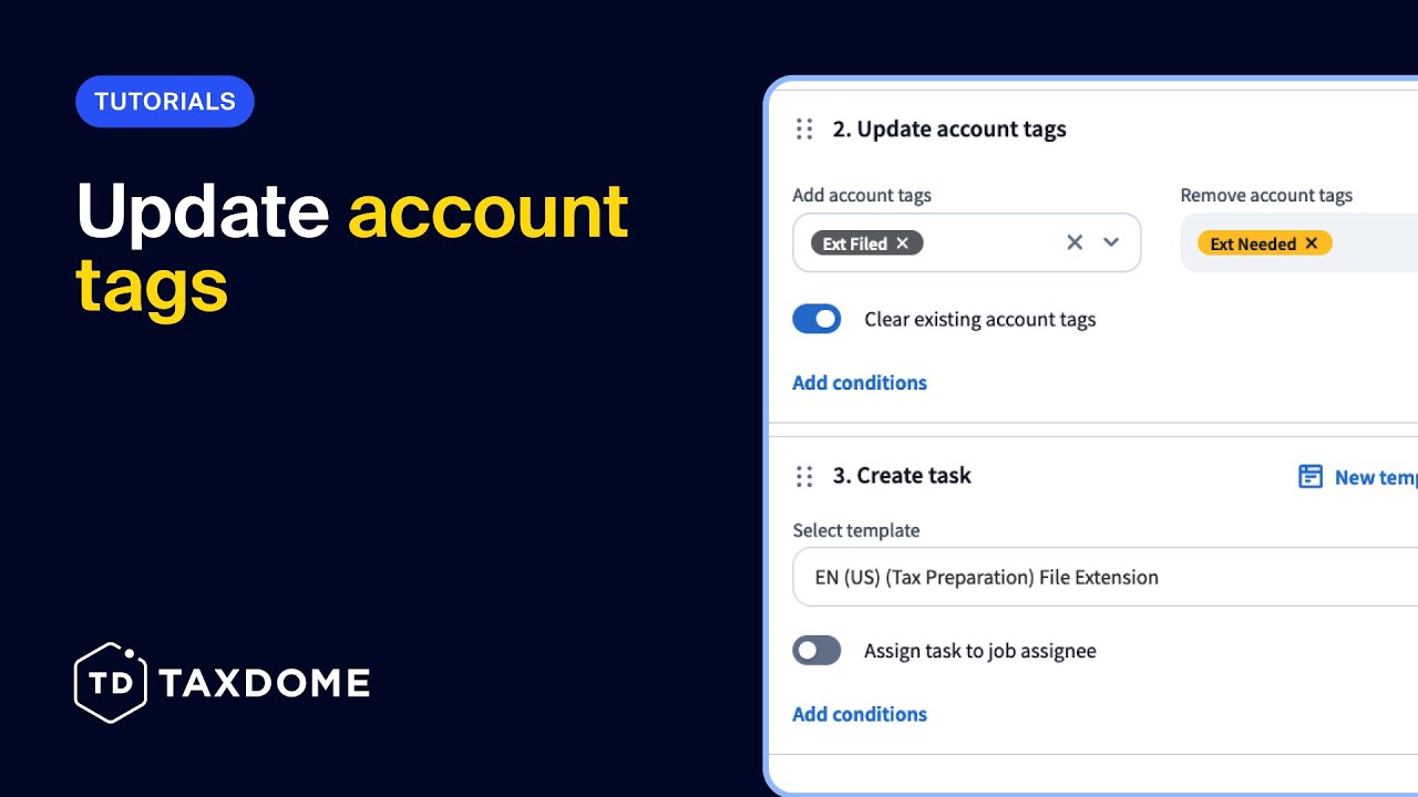 How to update account tags