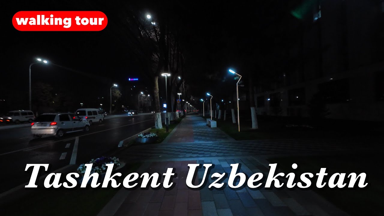Tashkent, Uzbekistan 4K Walking Tour - Nukus Street - Evening Walk