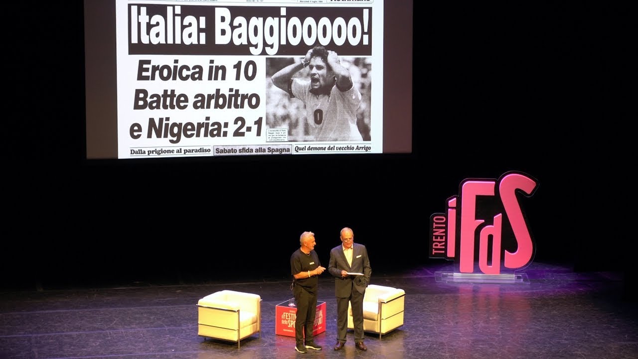 2019 al FESTIVAL DELLO SPORT di Trento ROBERTO BAGGIO  un Campione che riesce ancora ad EMOZIONARSI.