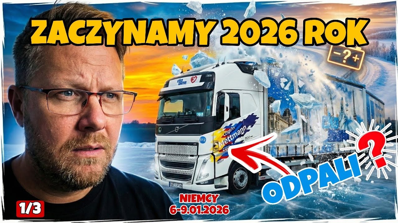 #125 PIERWSZA TRASA 2026: Tona LODU na Dachu i Martwy Akumulator?