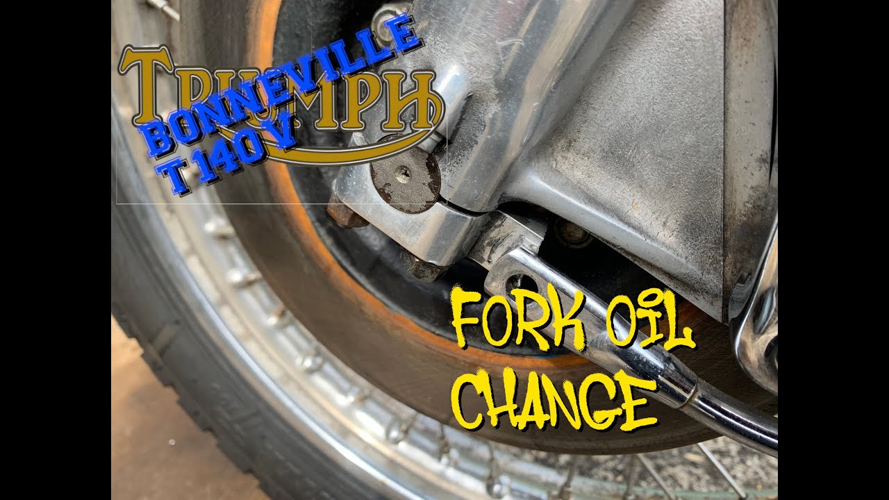 Triumph Bonneville T140 Fork Oil Change