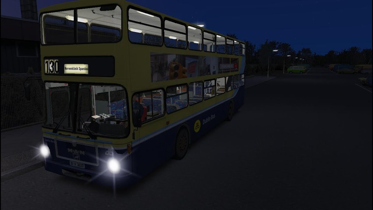 Omsi 2: Berlin Spandau Route 130 to Nervenklinik Man SD77 Dublin Bus Livery