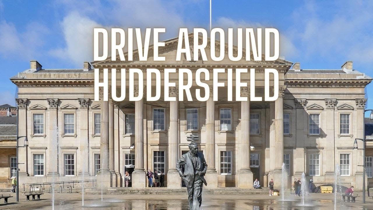 Driving Around Huddersfield Kirklees West Yorkshire United Kingdom