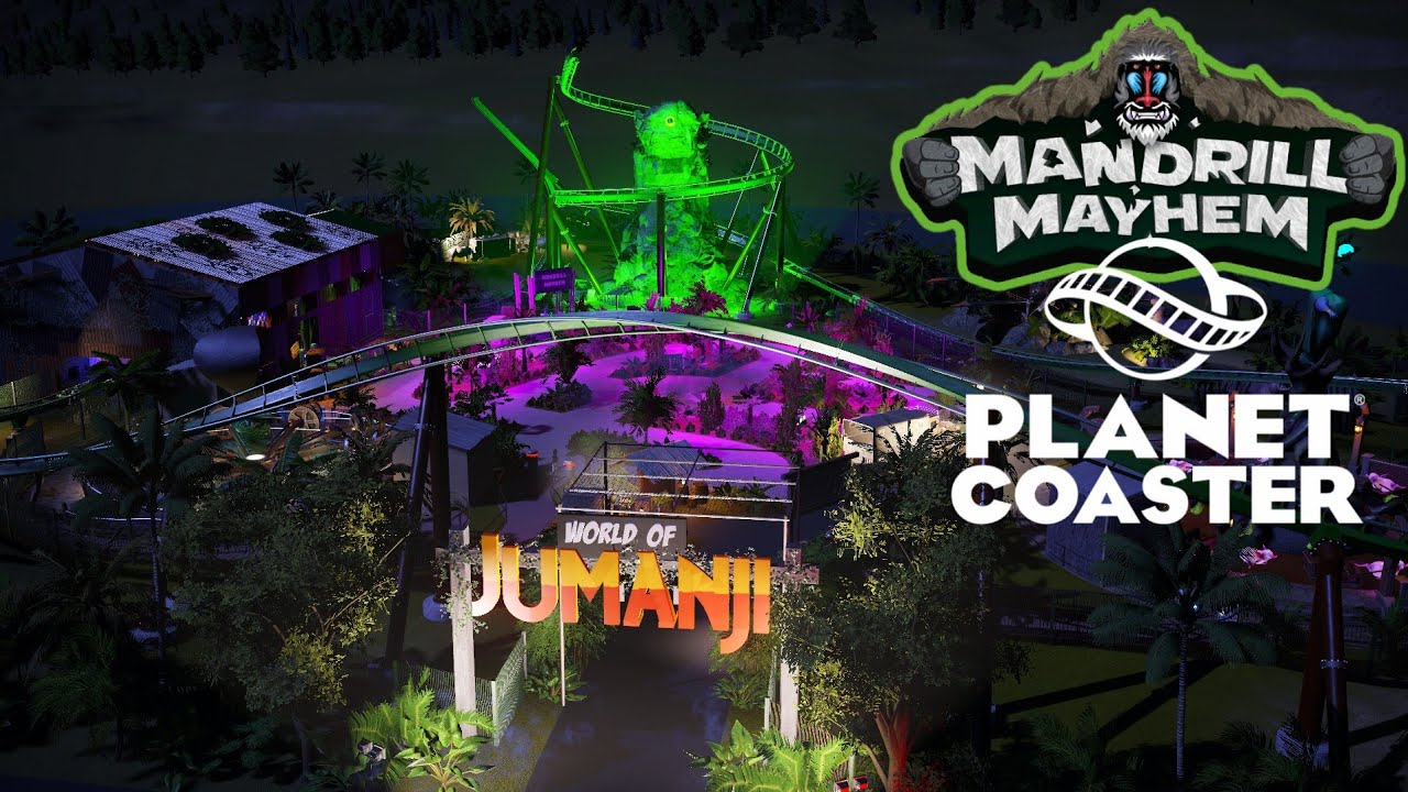 Mandrill Mayhem | Night POV - Chessington World Of Adventures (Planet Coaster)