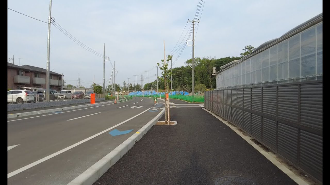 所沢駅東口 北秋津・上安松区画整理 2024年4月 メイン道路開通