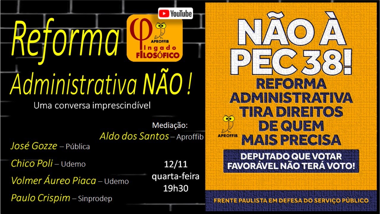 Reforma Administrativa NÃO!