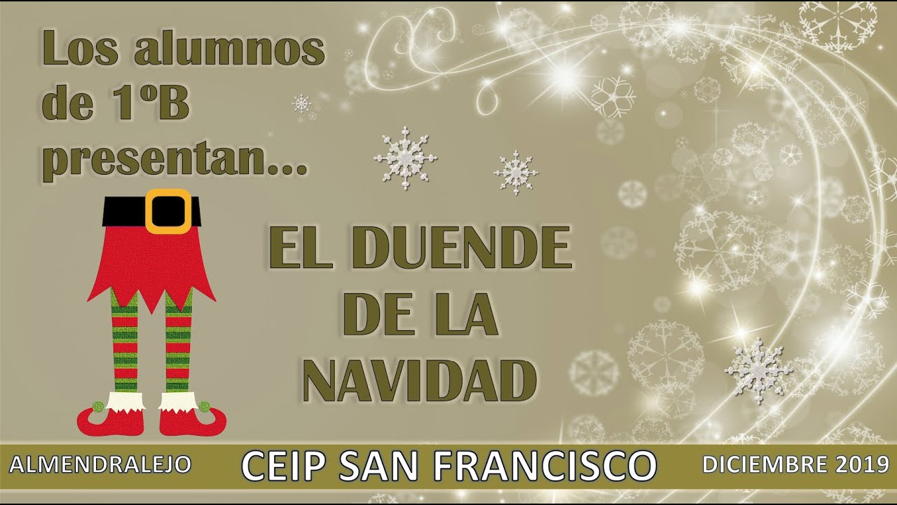 Felicitación 1ºB: EL DUENDE DE LA NAVIDAD