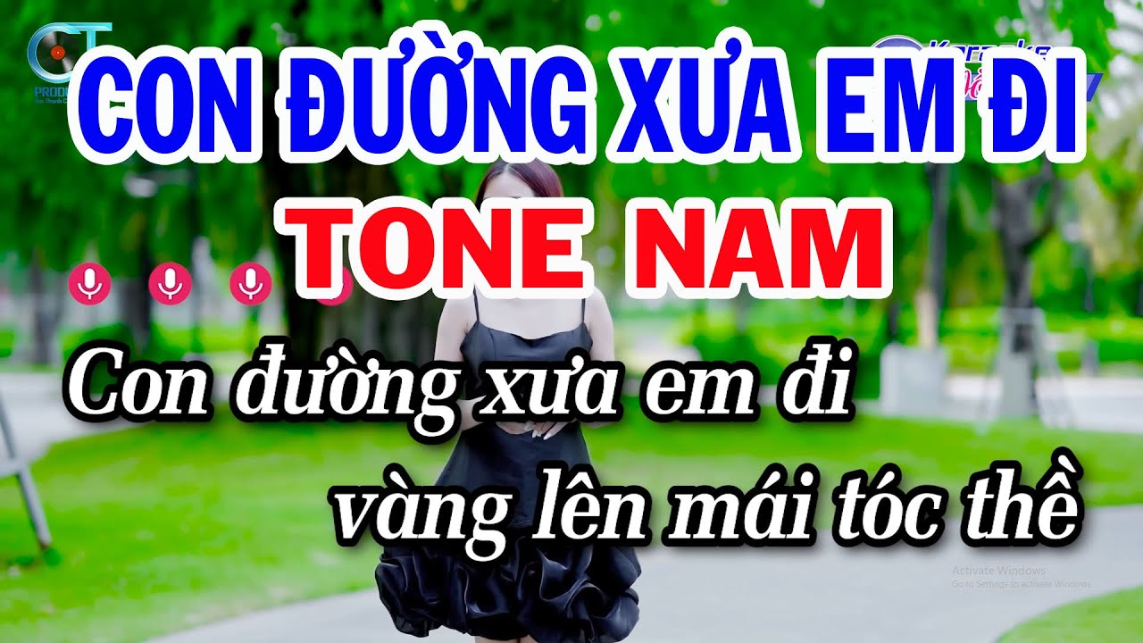 Karaoke Con Đường Xưa Em Đi Tone Nam Bm || Nhạc Trữ Tình Hay Nhất Dễ Hát | Karaoke Đồng Sen