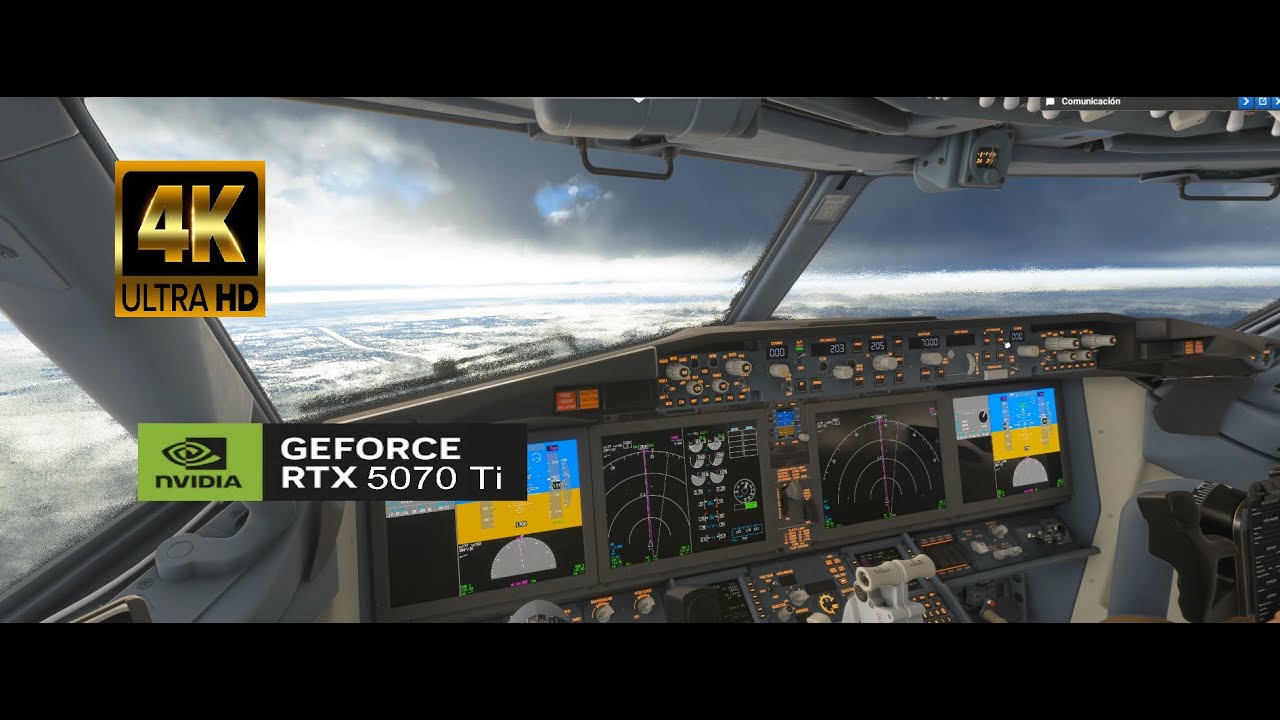 Flight Simulator 2024-] RTX 5070 TI - DLSS 4 - 4K , 1440p | Ultra Settings - 737MX8  -  KDTW 🛩️ KMCO