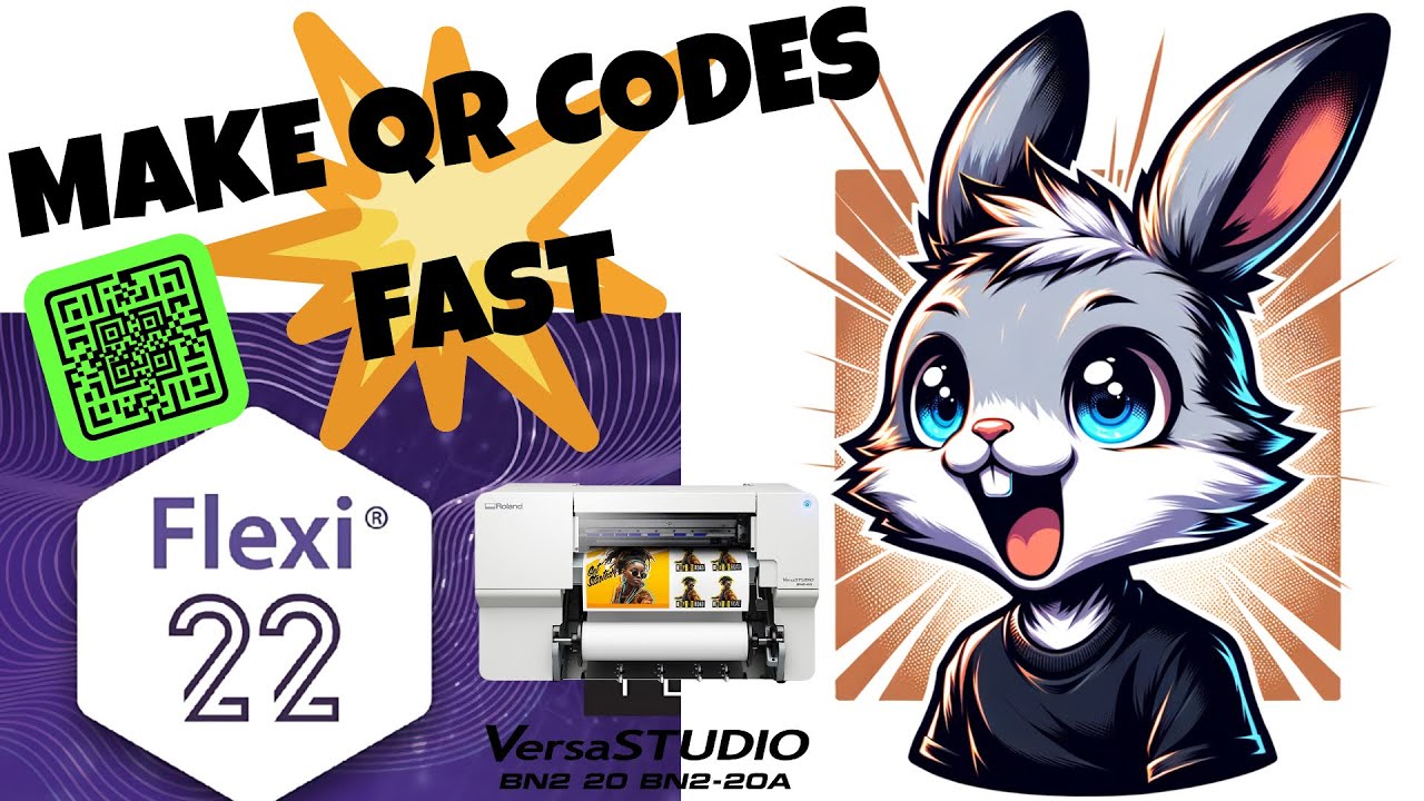 How to Make QR Codes with Flexi Designer VersaSTUDIO Edition-Roland BN2-20A