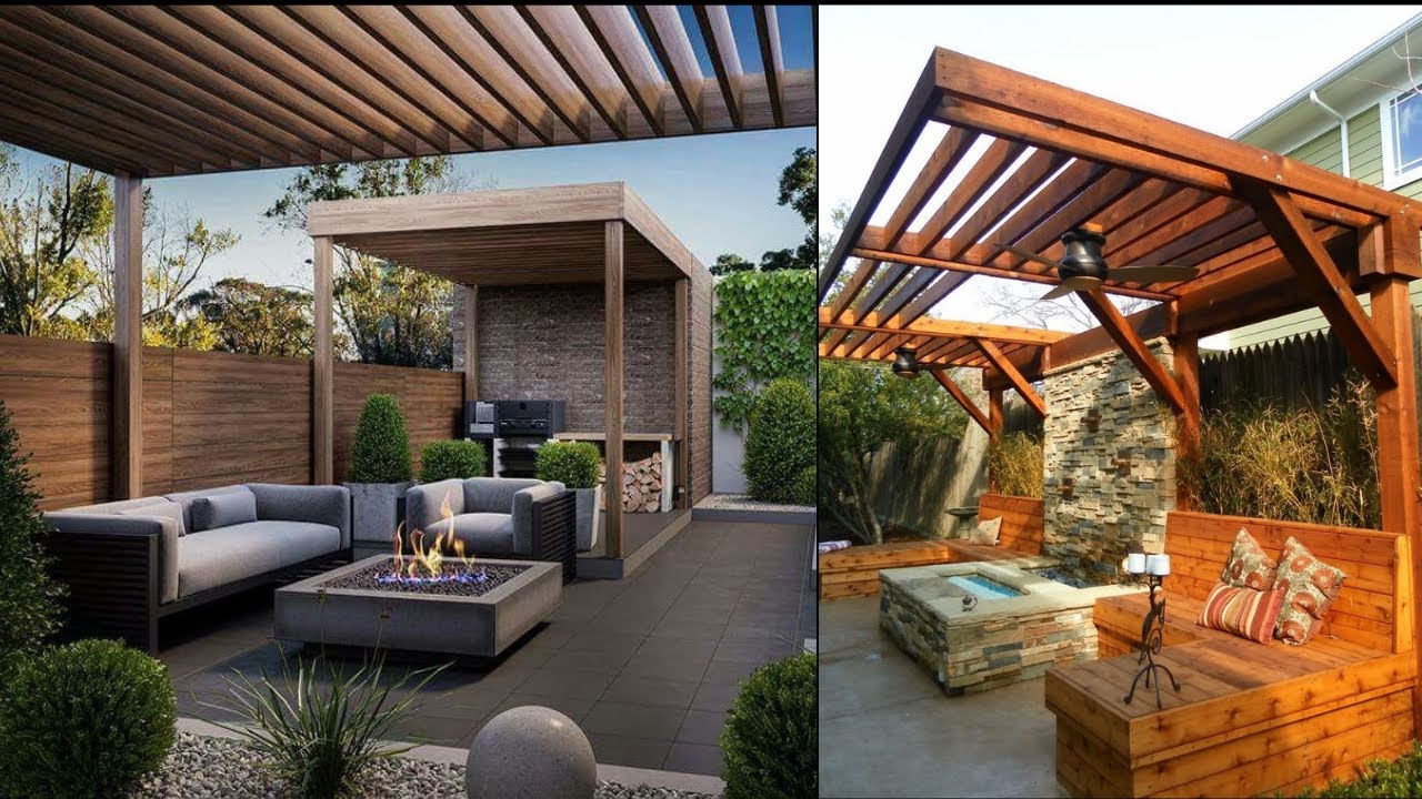 Modern Pergola Design Ideas For Backyard and Rooftop Terrace | Amazing Pergola Roof Designs
