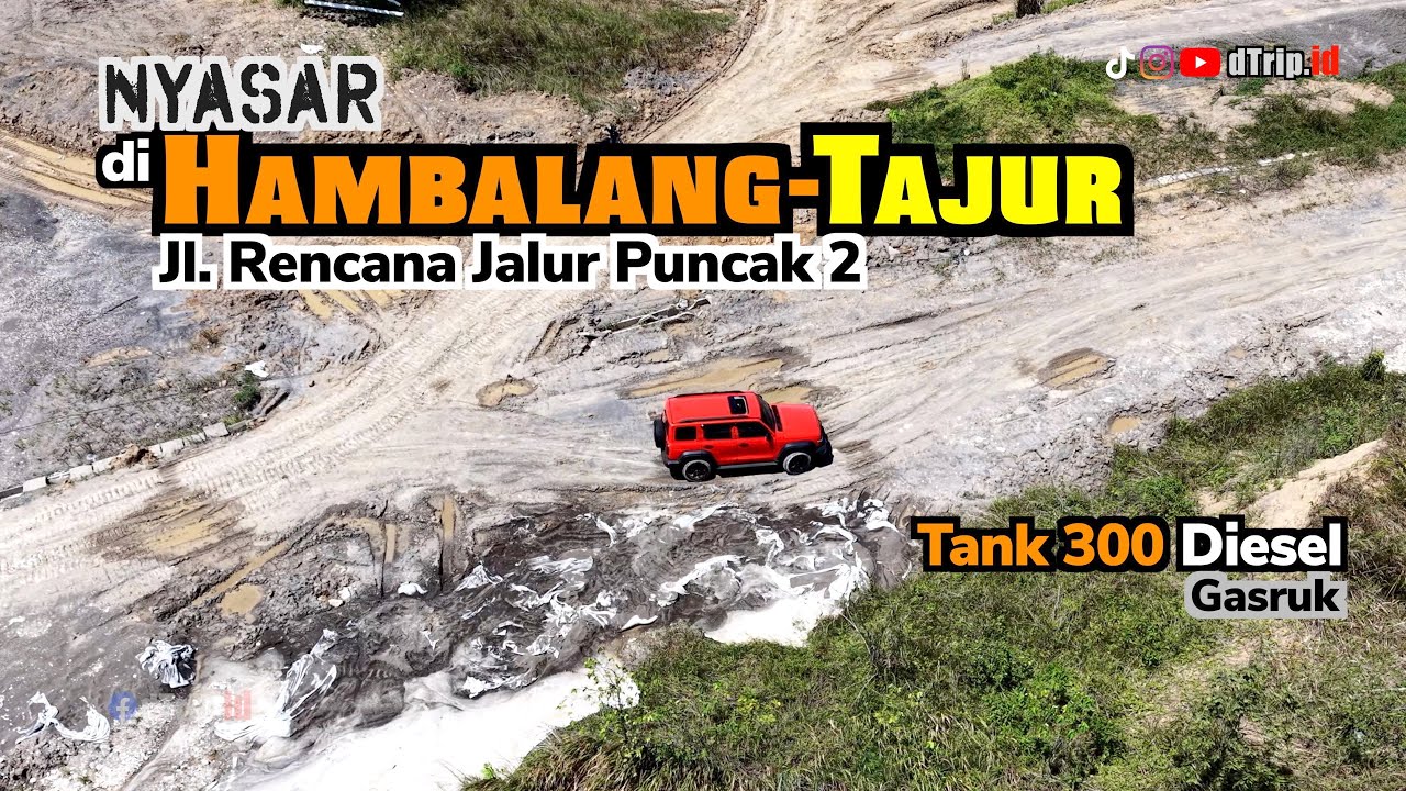 Tank 300 Diesel Nyasar di Jalan Rencana Jalur Puncak 2