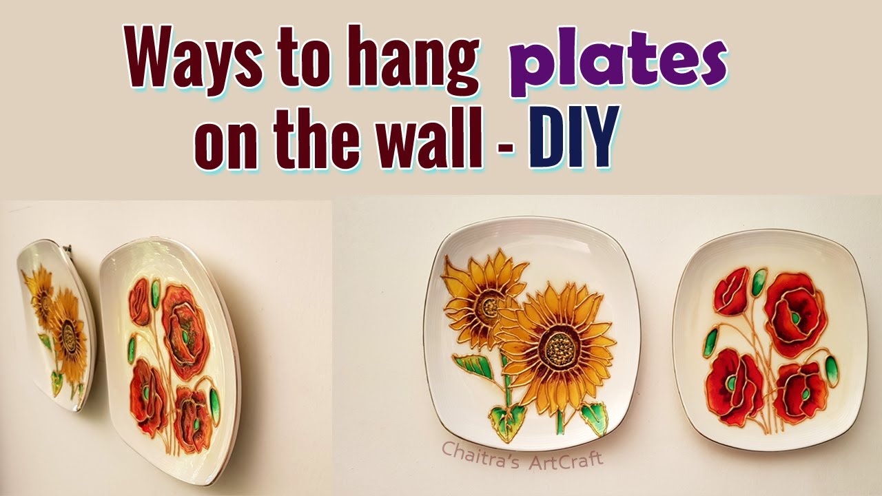 How to hang plates on the wall | DIY plate hanging | How to hang ceramic plates on the wall | DIY