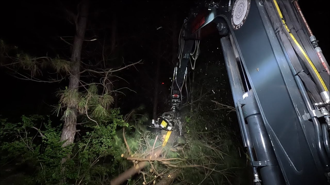 Rotobec Limb Reaper removing standing trees