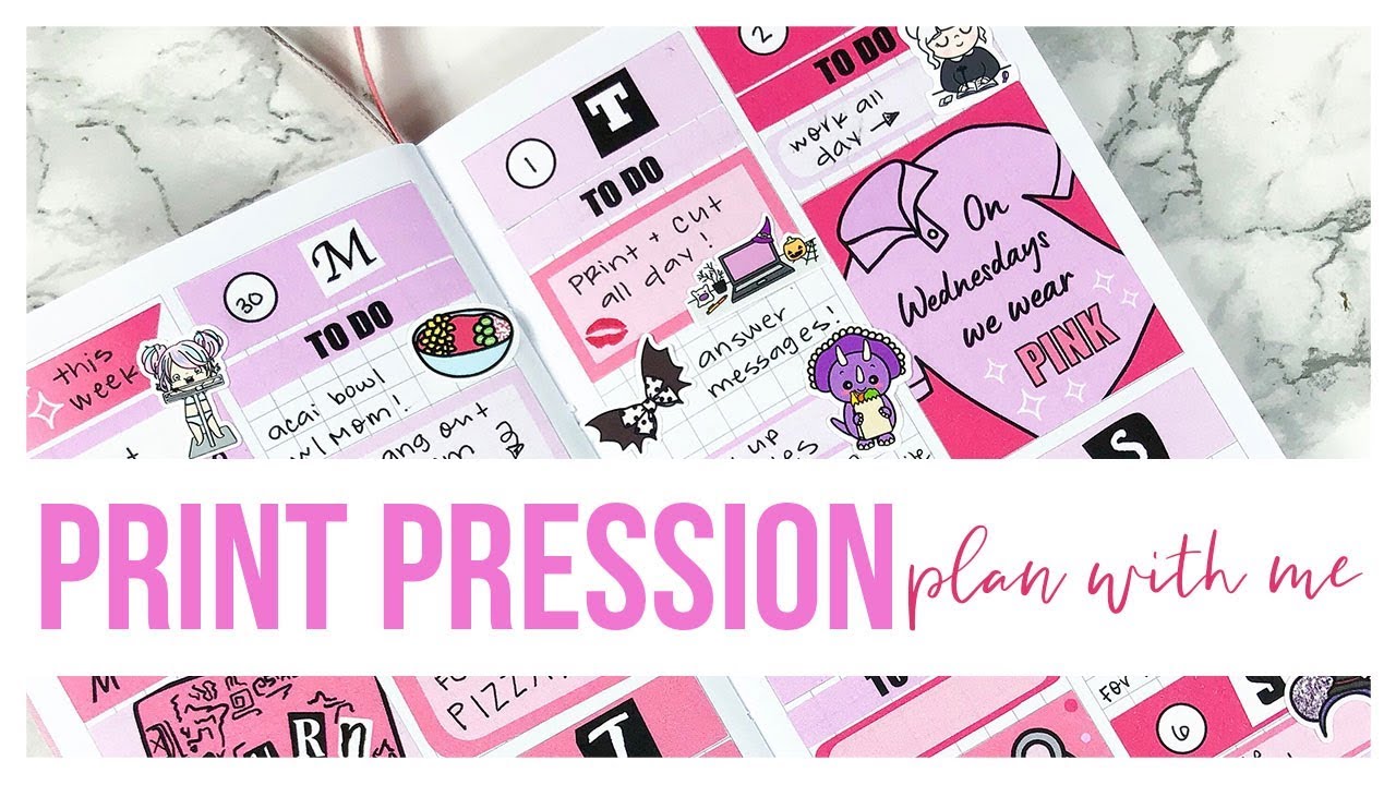 Plan With Me | Print Pression Weeks | Mean Girls!