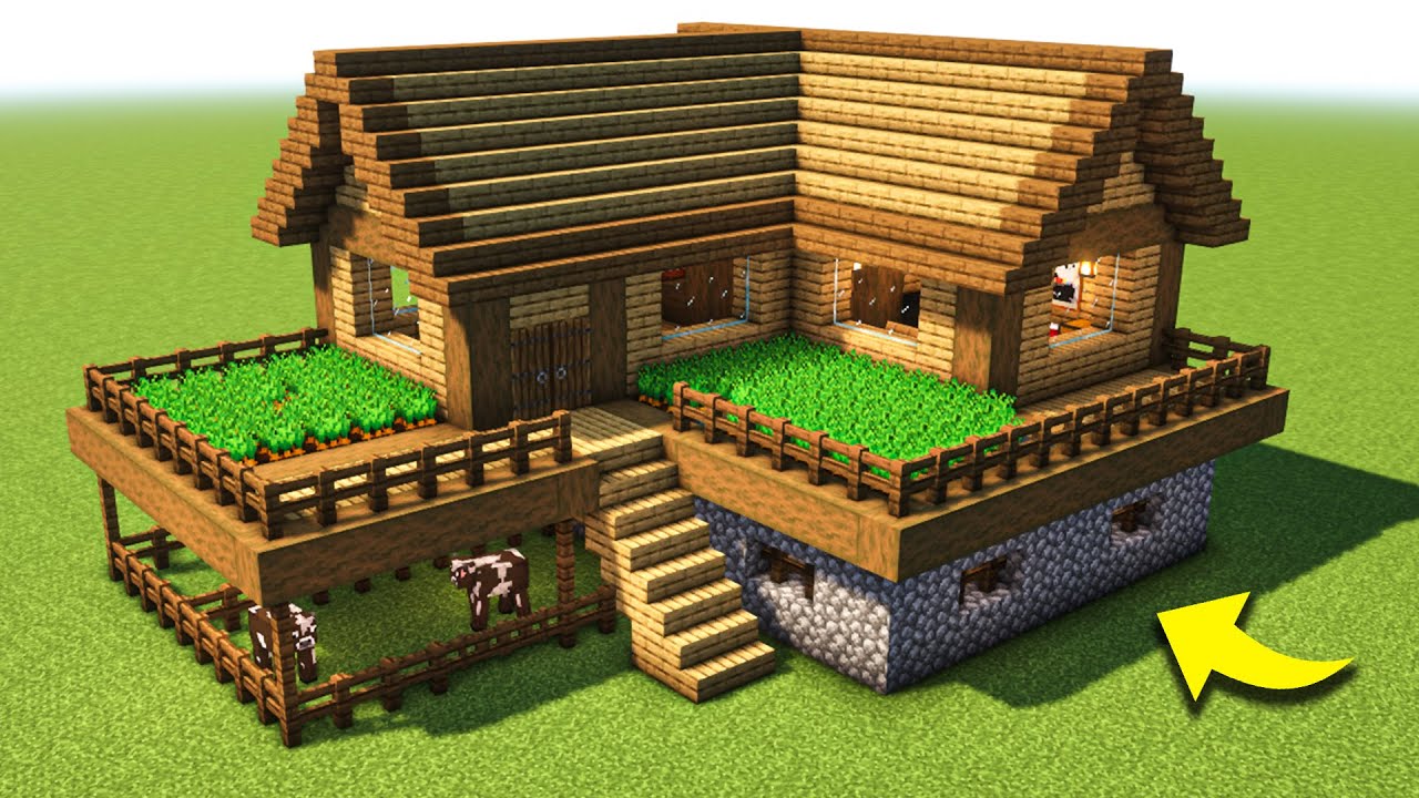 Como Fazer Uma Casa no Minecraft de Fácil [Base de Madeira Sobrevivência]