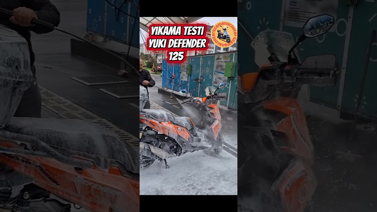 yıkama su testi yuki defender ADV maxi 125 