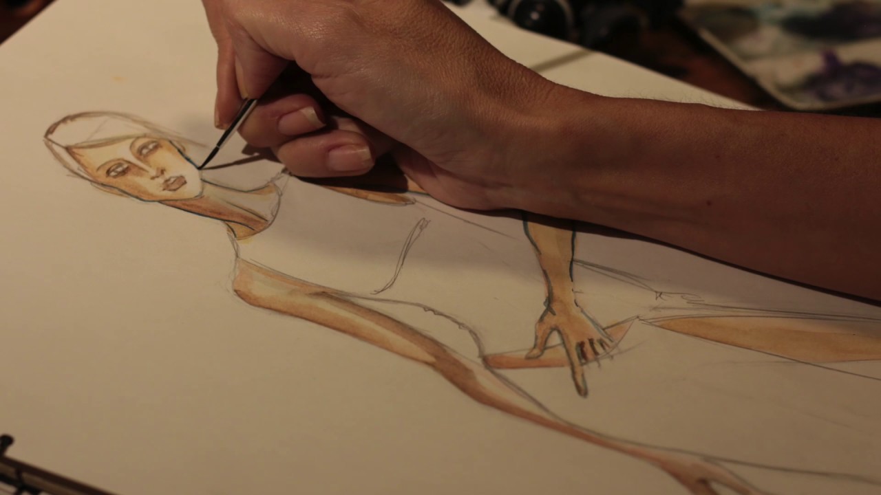 TimeLapse Aquarelle - Centro de Dise&ntilde;o de Modas