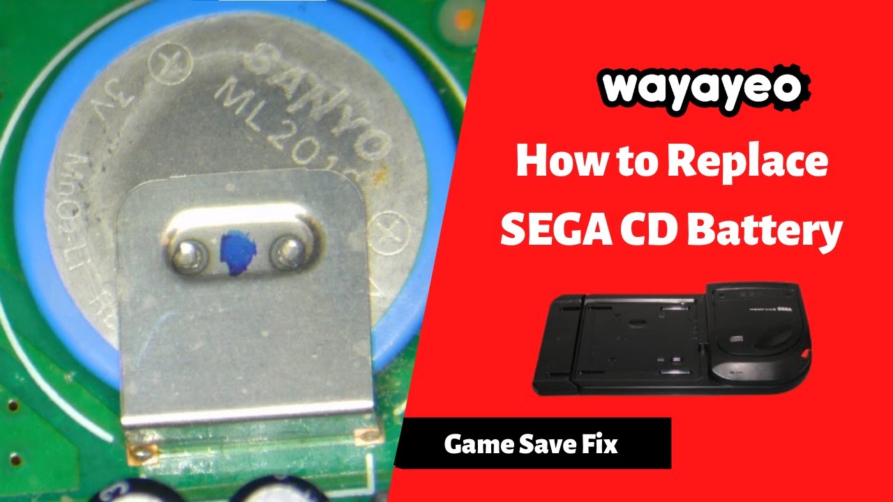 Sega CD Game Battery Replacement