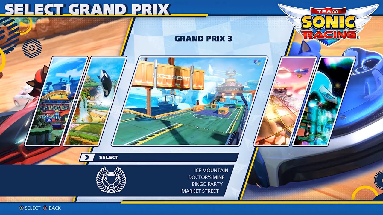Team Sonic Racing PC Hard Play 2P #3 Grand Prix3 Ice Mountain Doctors Mine Bingo Party