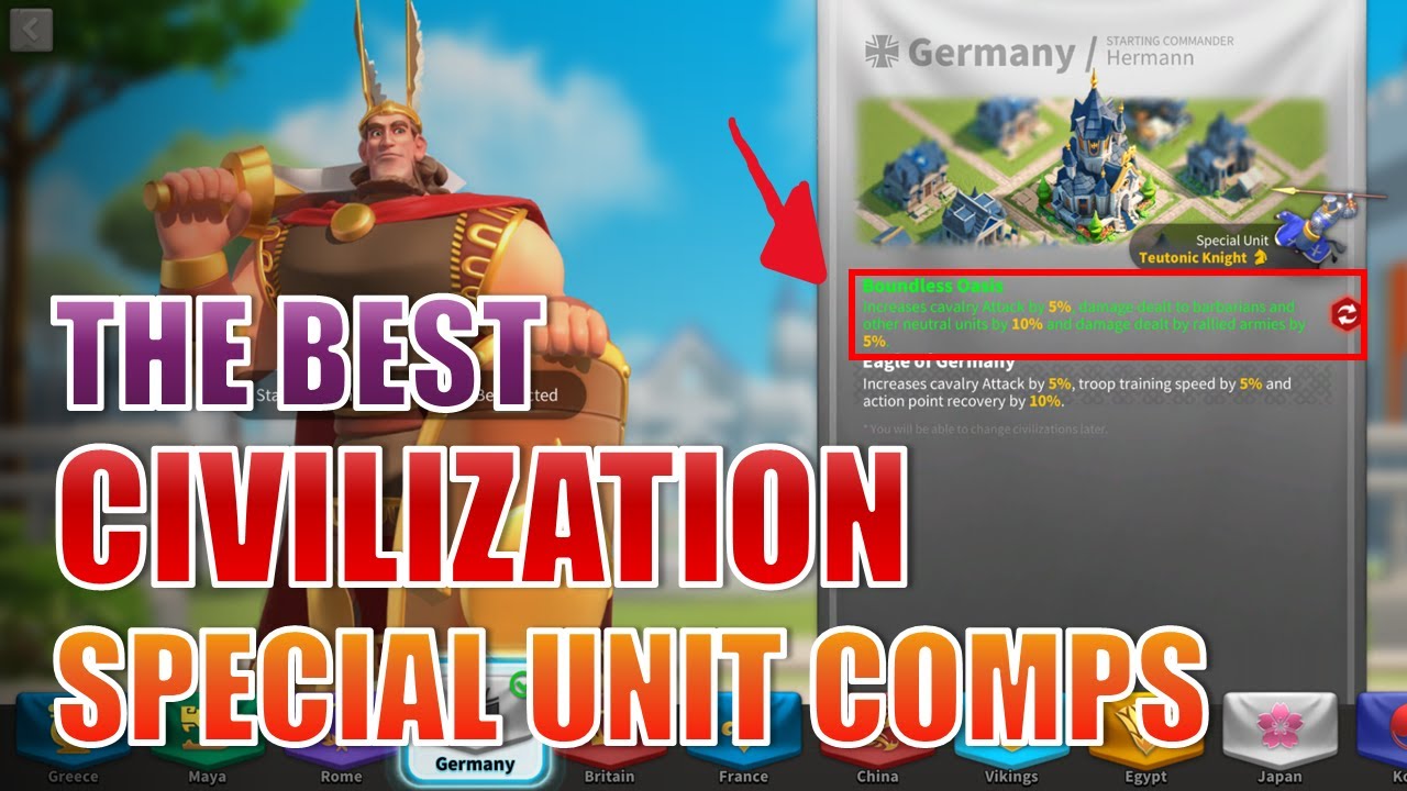 The Chat Asked, So I Did The Best Civilization Buff & Special Unit Comps Guide | Rise of Kingdoms