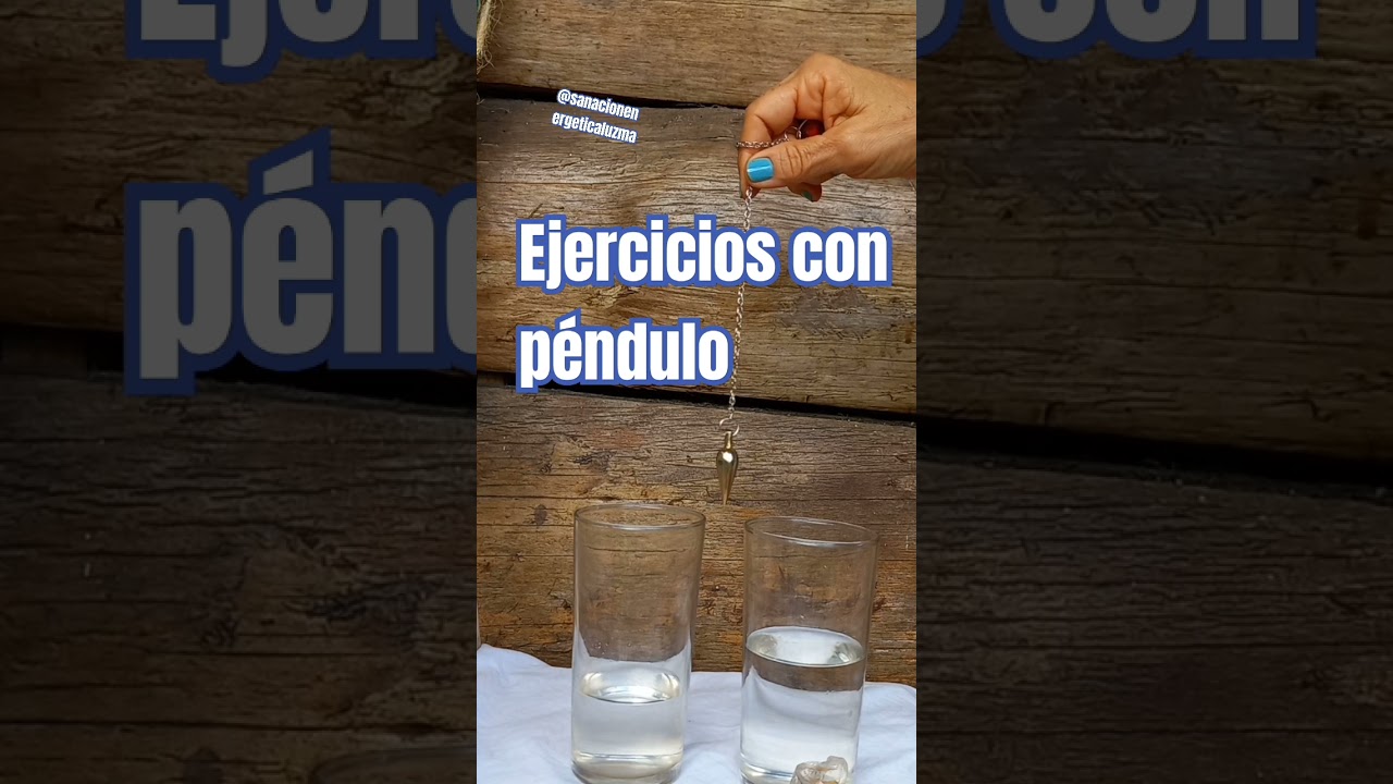Ejercicios para afianzarse con el p&eacute;ndulo. #radiestesia #p&eacute;nduloradiestesia