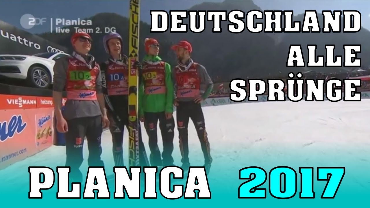 Skifliegen Planica 2017 Teamspringen Deutschland [alle 8 Sprünge]