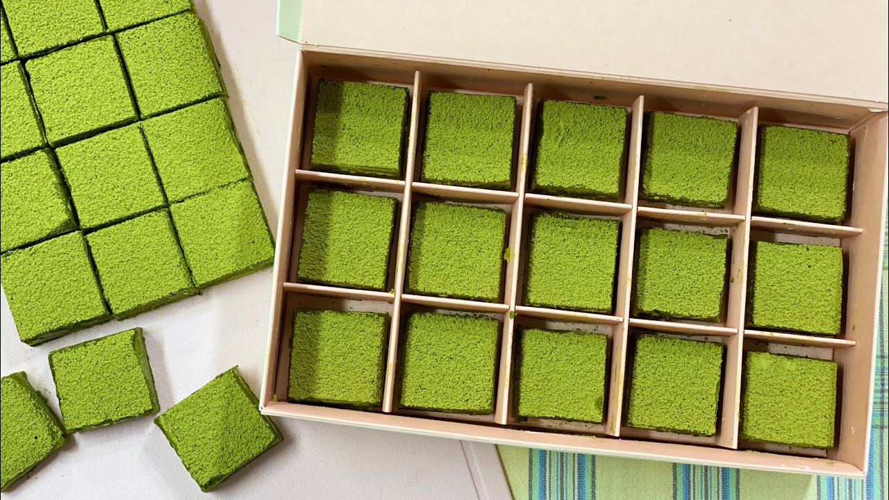 Приготовление шоколада Matcha Pave на День святого Валентина