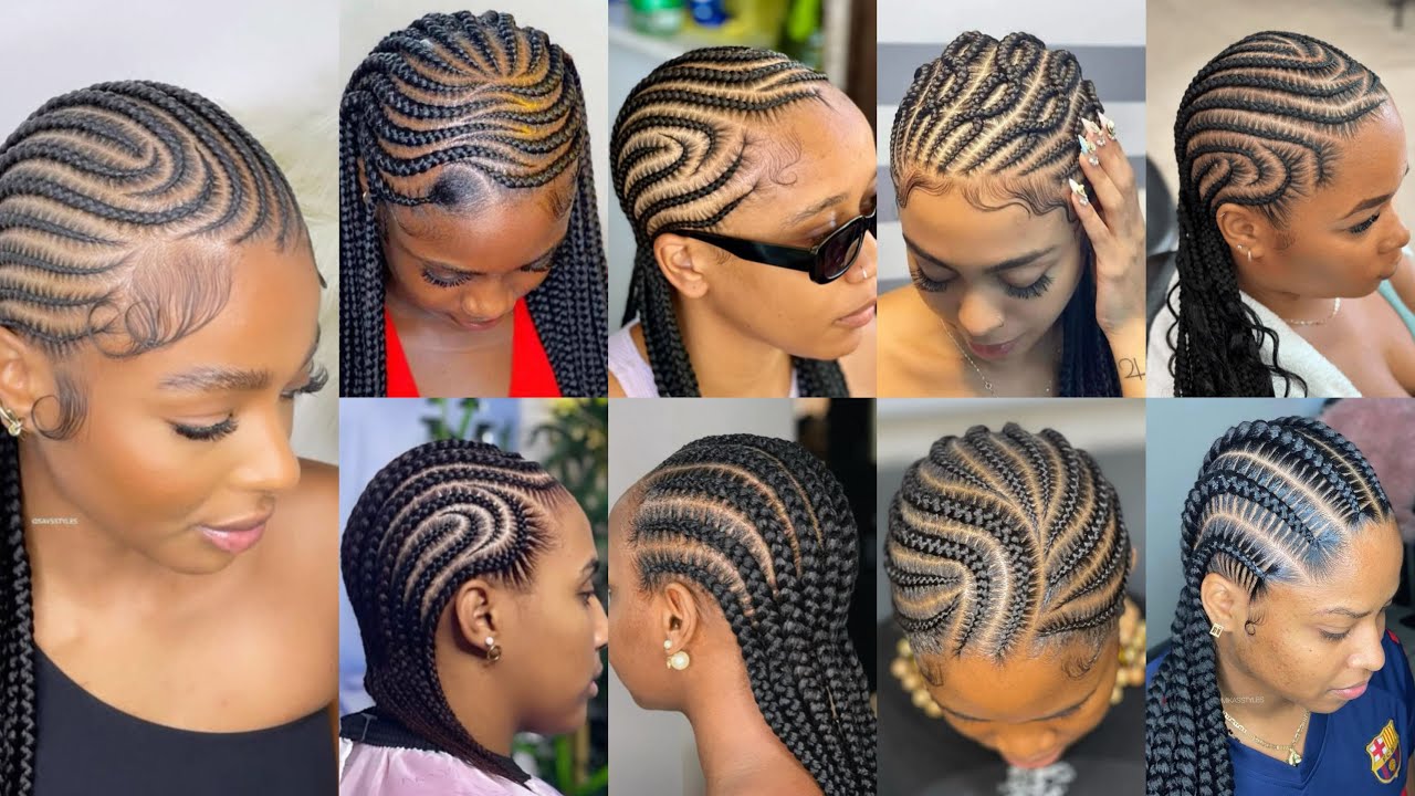 Stylish Cornrow Braids to try out in 2025 | All Back Cornrow Braids Hairstyles for Black Women
