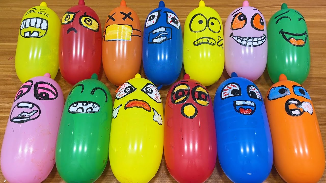 BALLOONS Slime! Making Slime with Funny Balloons - Satisfying Slime video 