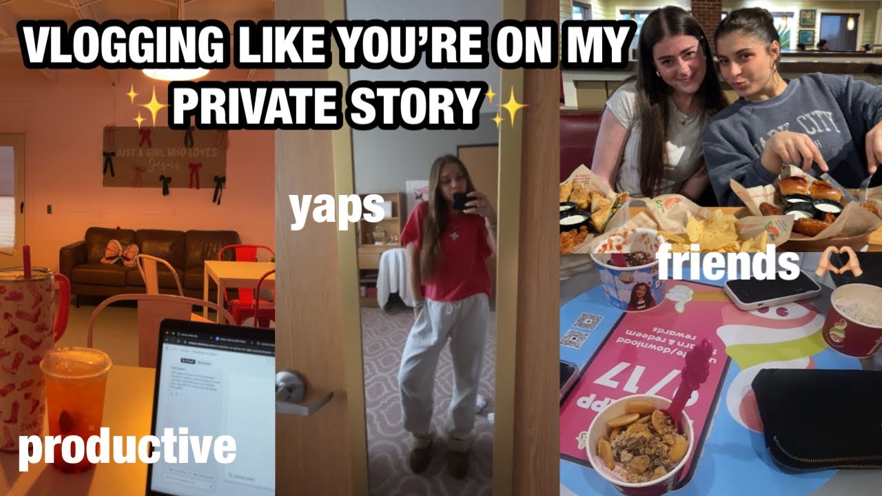 VLOGGING LIKE YOU'RE ON MY PRIVATE STORY: spend the day with me *lots of yapping*