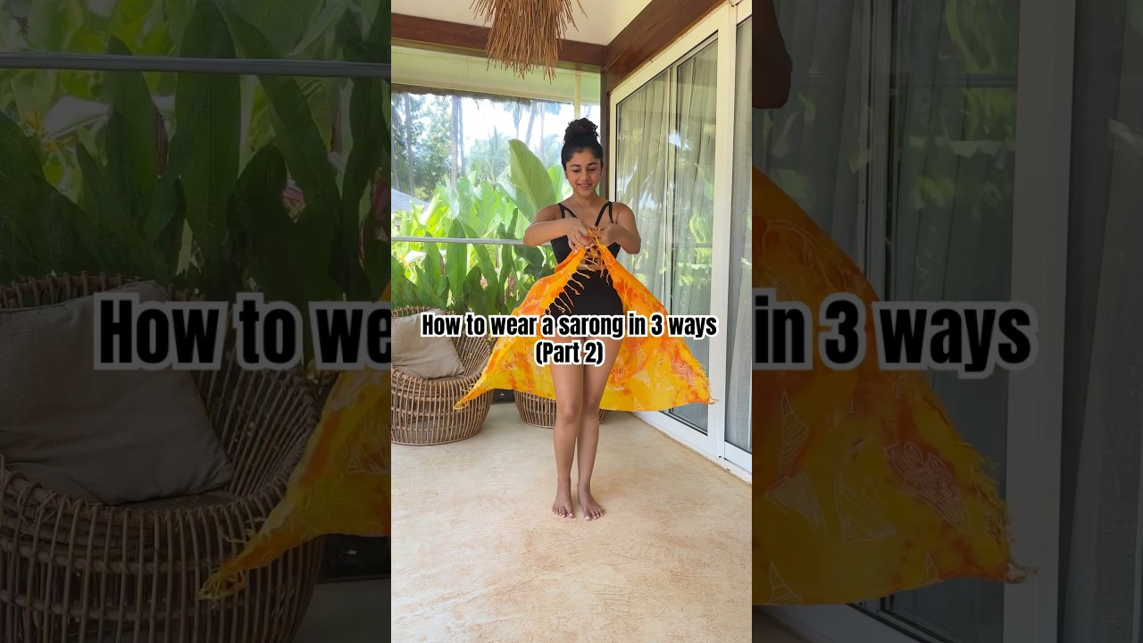 How to wear a sarong in 3 ways | part 2 | #beachfashion #sarong #howto #beachcoverup #beachvacation