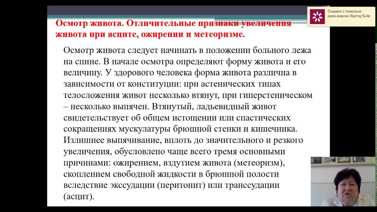 Расспрос больных с заболеваниями органов пищеварения рус ЗФ