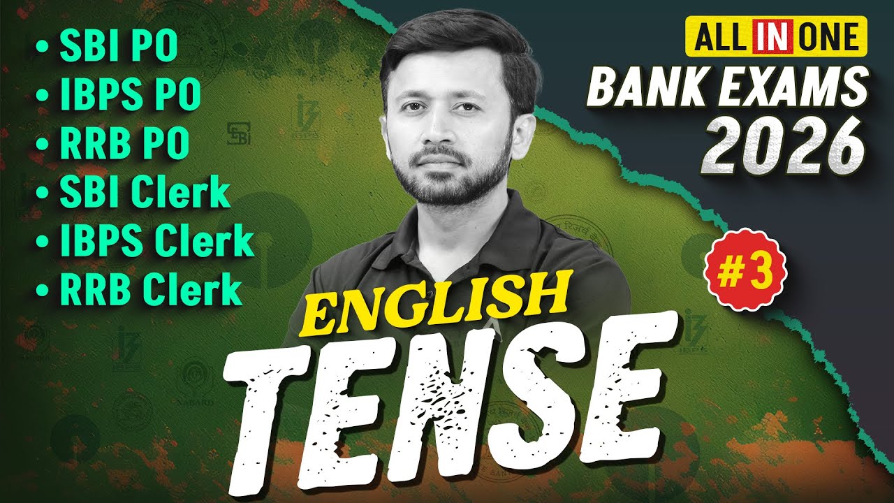 Bank Exams 2026 English | Tense for SBI, IBPS, RRB PO/Clerk | English by Parth Krishan