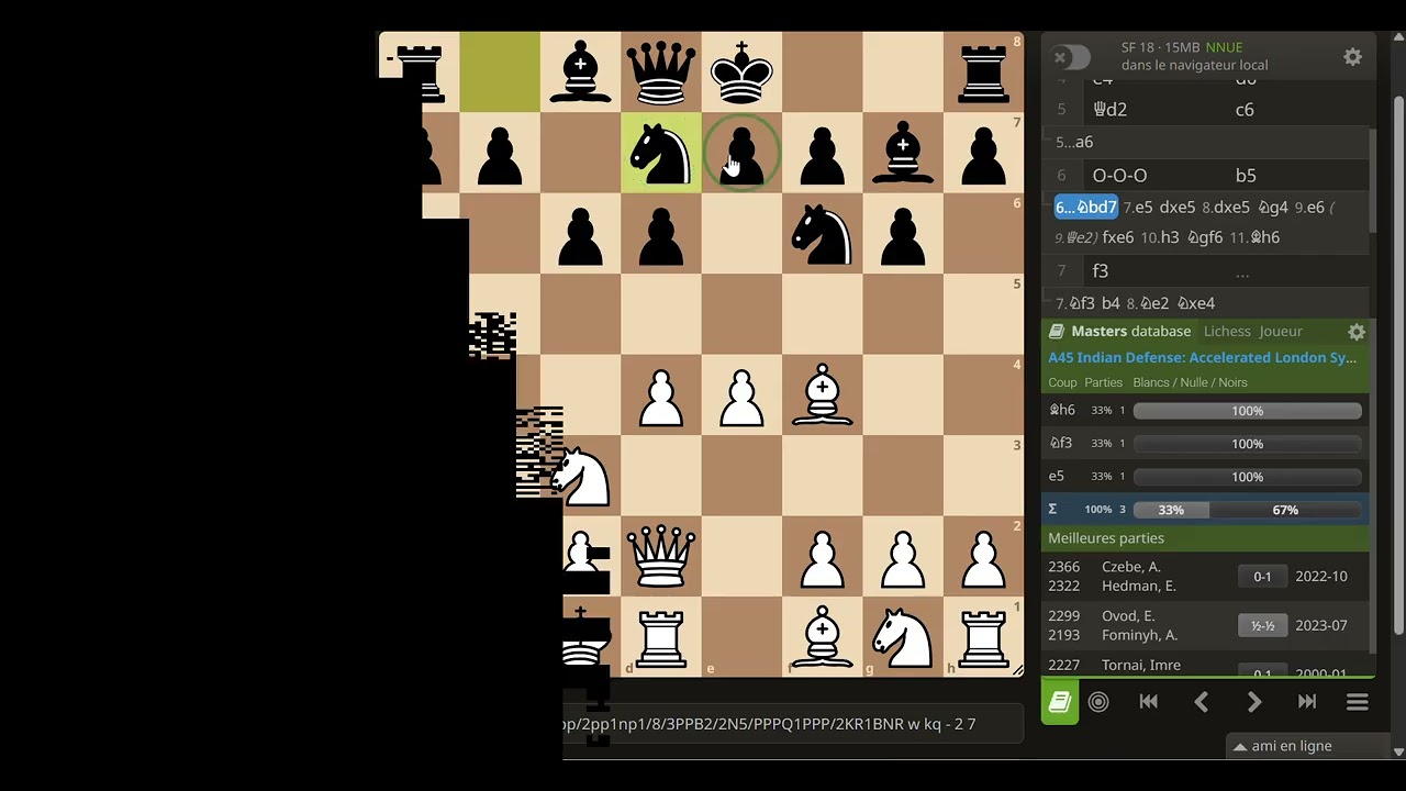 Leçon 1 : Attaque sur le fianchetto, partie 1
