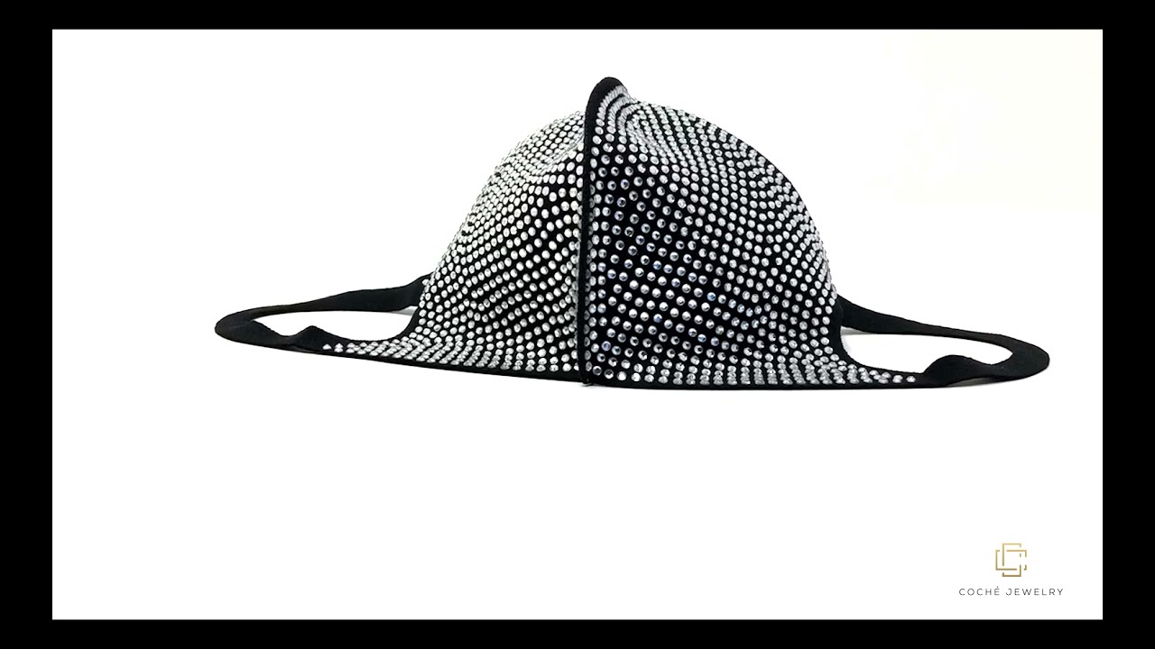 Mode Rhinestone Face Mask V2