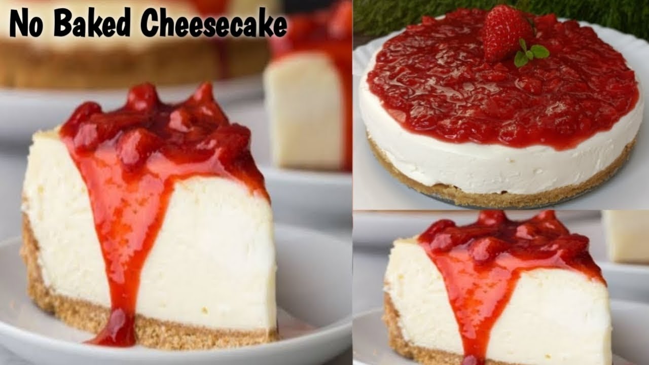 Strawberry Cheesecake Recipe| Eggless No Bake Cheesecake Recipe| Best Cheese Cake Recipe in Hindi