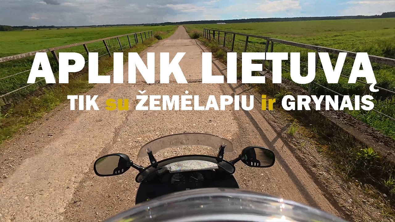 1500km Motorcycle travel around Lithuanian border without any modern technology (1)