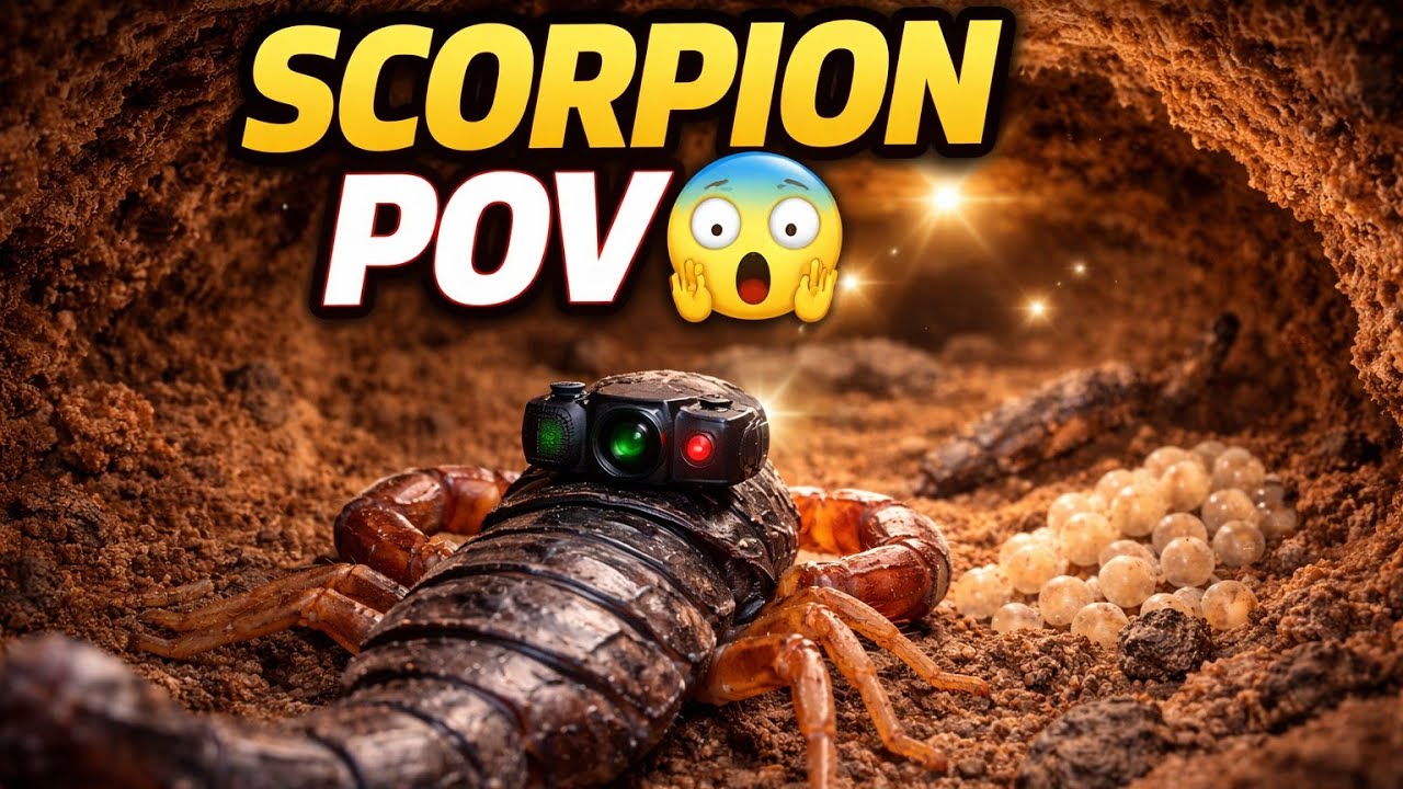 Desert Scorpion POV: Tiny Camera Reveals a Massive Hidden Underground Colony