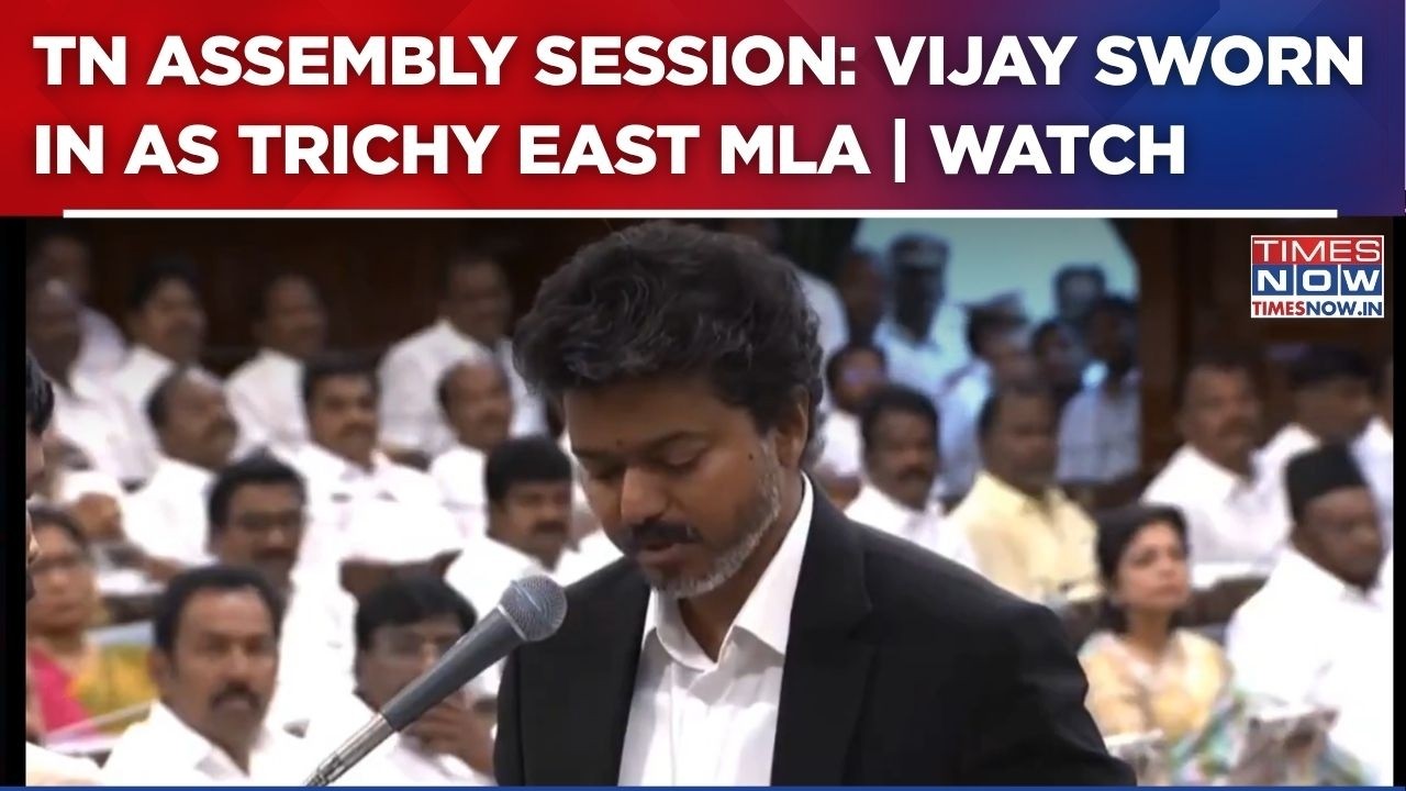 Tamil Nadu Assembly Session Begins: TVK Chief Vijay Takes Oath As MLA From Trichy East  | WATCH