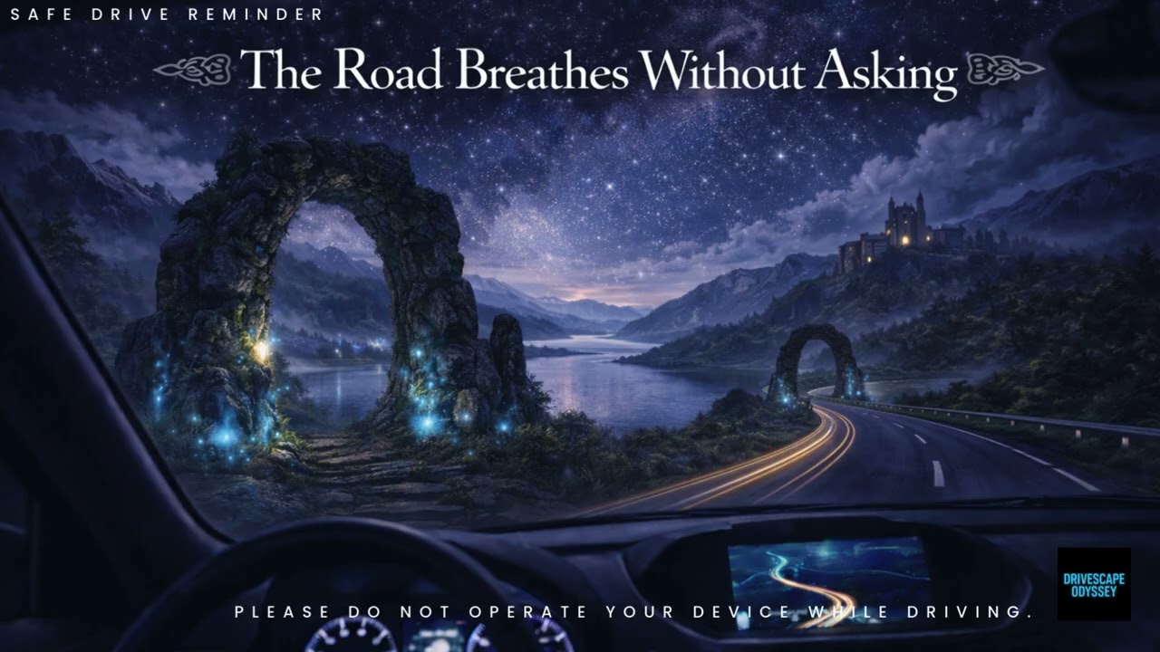 The Road Breathes Without Asking | Celtic Trance Night Drive BGM | Deep Focus | DriveScape Odyssey