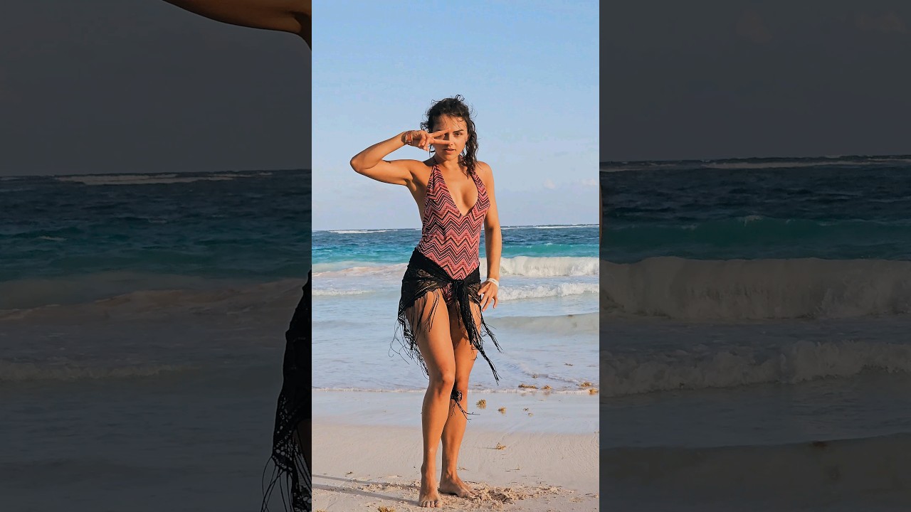 Stayin' alive - Beach edition ⛱️ 🌊 #shorts #dance #shuffle #mexico