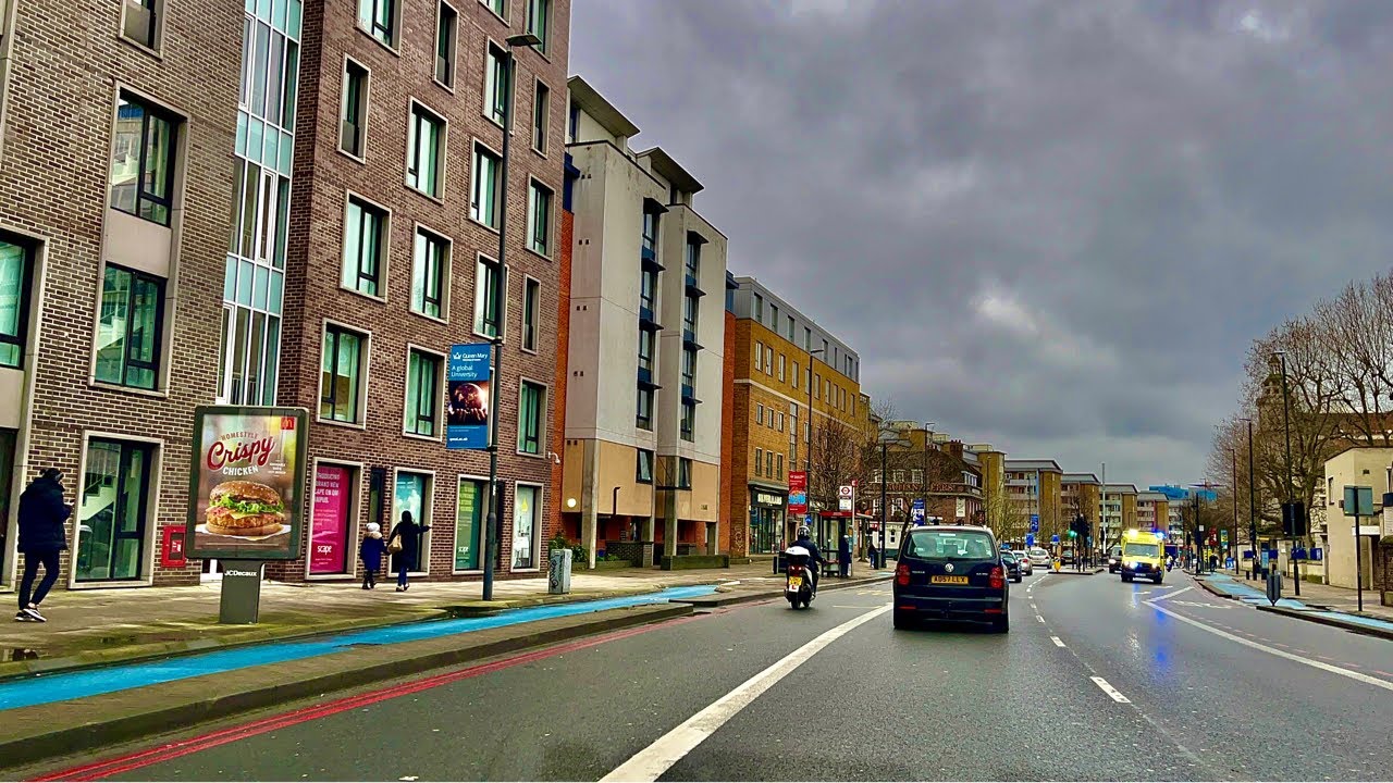 London drive | East London, City of London | during full national lockdown 2021