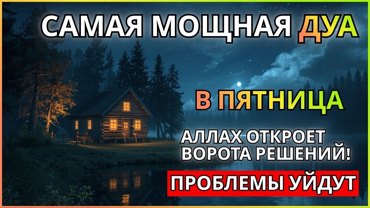 💞САМАЯ СИЛЬНАЯ ДУА В ПЯТНИЦА! ЖЕЛАНИЯ СБУДУТСЯ, ПРОБЛЕМЫ ИСЧЕЗНУТ!