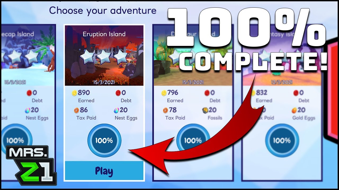 Achievement Hunting !!! Collecting ALL Eggs & Fossils !!! Island Saver Ep. 13 | Mrs. Z1