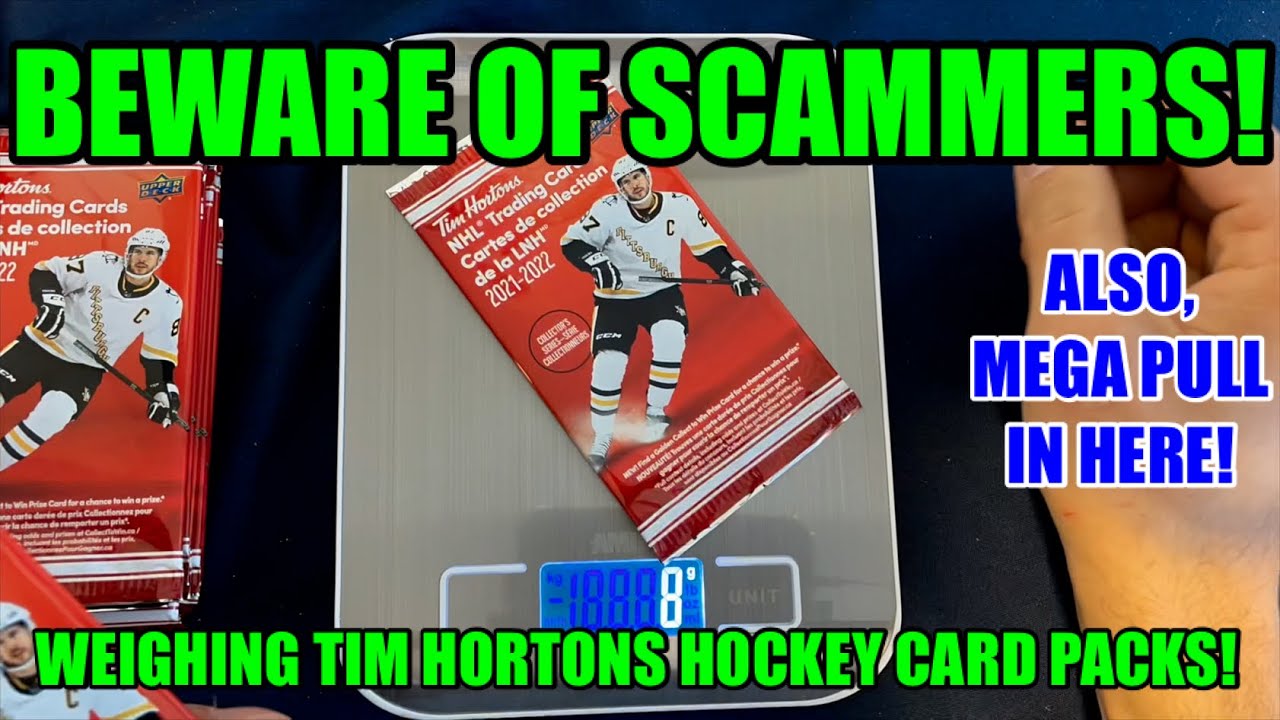 WEIGHING 2021-22 TIM HORTONS HOCKEY CARD PACKS! BEWARE!