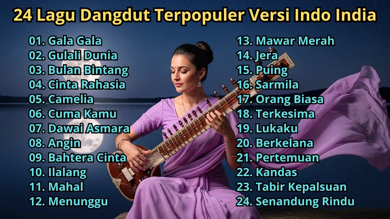 24 Lagu Dangdut Terpopuler Versi Indo India - Lagu Syahdu dan Merdu By Nada Swara Cover Ai
