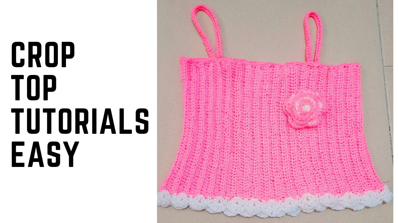 HOW TO CROCHET CROP TOP FOR BEGINNERS, EASY DIY