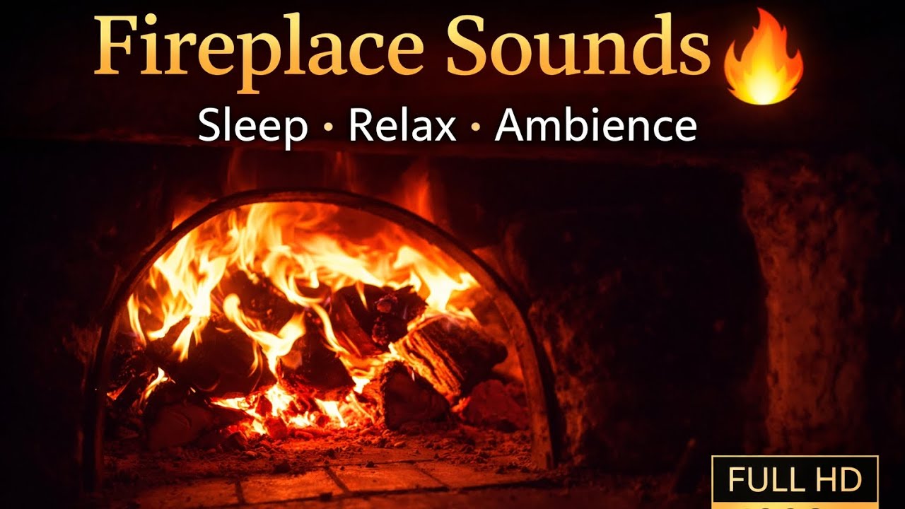 Cozy Fireplace Sounds 🔥 30 Minutes of Relaxing Fire for Sleep, Study & Relaxation