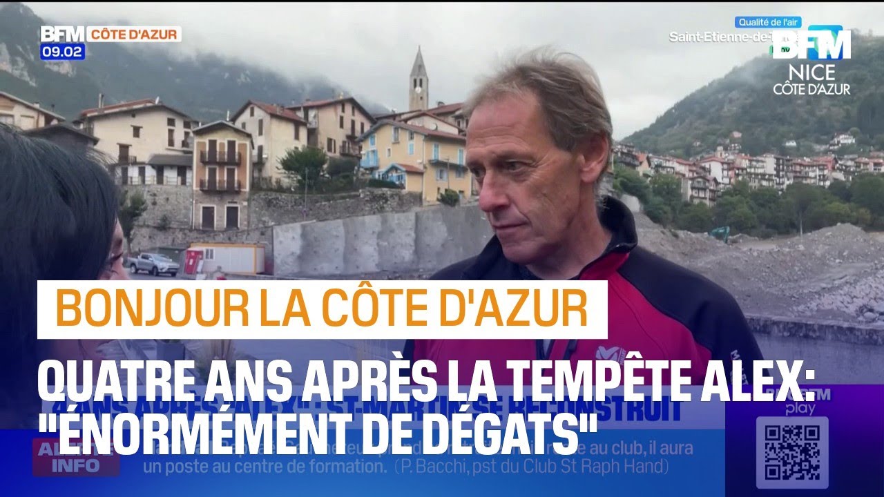 Quatre ans après la tempête Alex, Saint-Martin-Vésubie se reconstruit